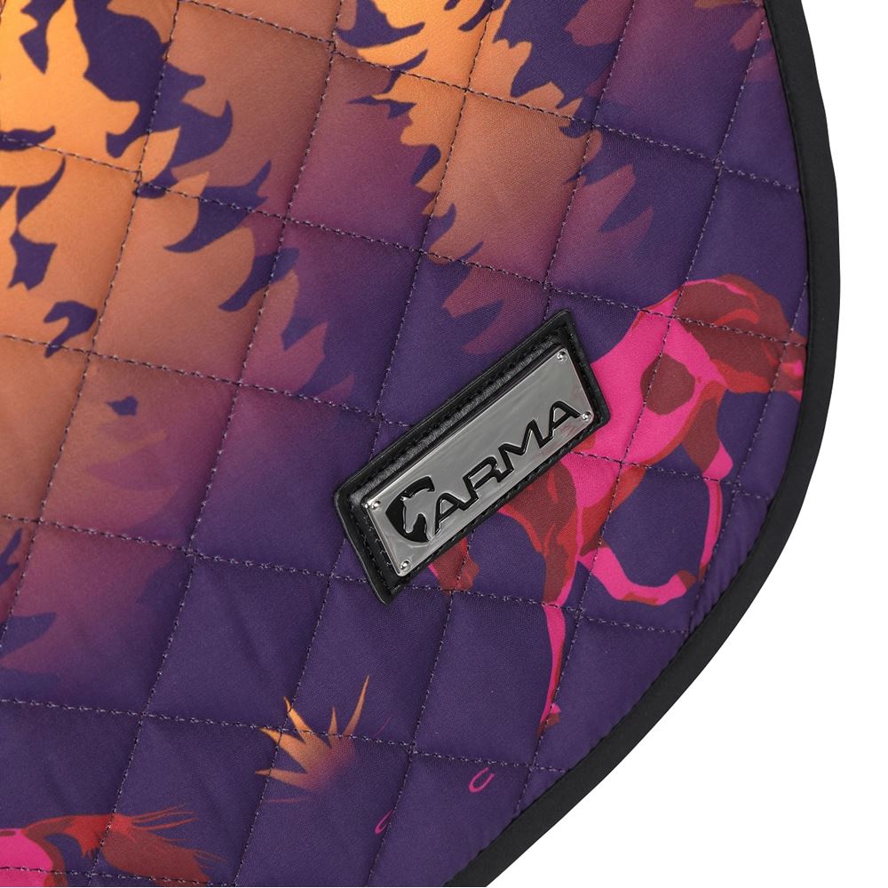 *barcodes* Shires ARMA Sport XC Saddlecloth (Purple Forest)