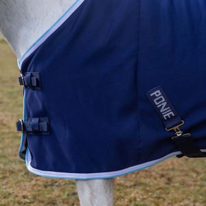 Gallop Ponie Navy Jersey Cooler Rug