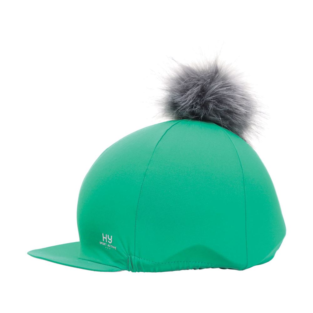 Hy Sport Active Hat Silk with Interchangeable Pom Pom (Emerald Green)