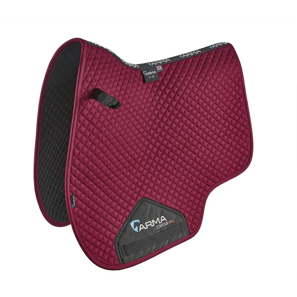 Shires ARMA Euro Cut Saddlecloth (Raspberry)