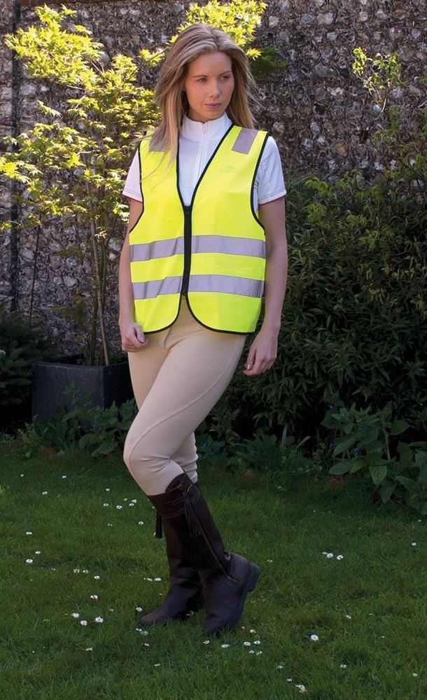 Harlequin Adults Hi - Viz Zipped Tabard (Reflective Yellow)