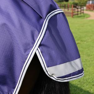 Shires Highlander Original Lite Turnout Rug & Neck Set (Navy)