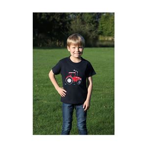 British Country Collection Big Red Tractor T-Shirt - Child (Navy)