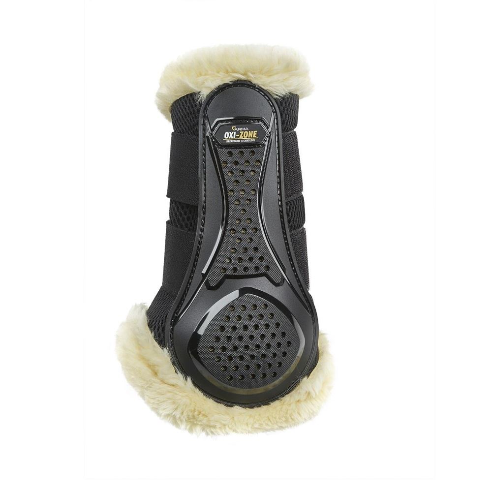Shires ARMA OXI-ZONE Supafleece Brushing Boots (Black)