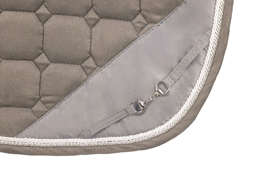 Hy Equestrian On The Bit Saddle Pad (Grey/Silver)