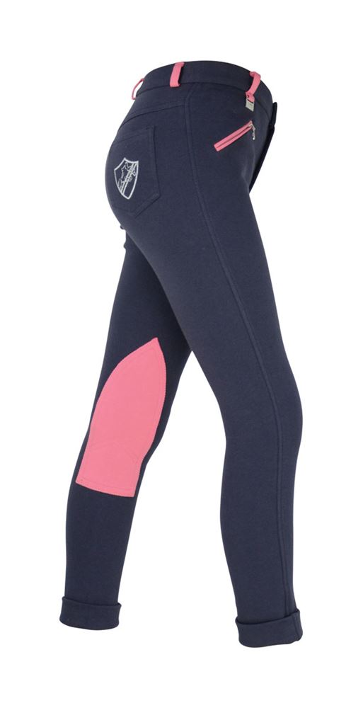 HyPERFORMANCE Belton Children's Jodhpurs (Navy/Pink)