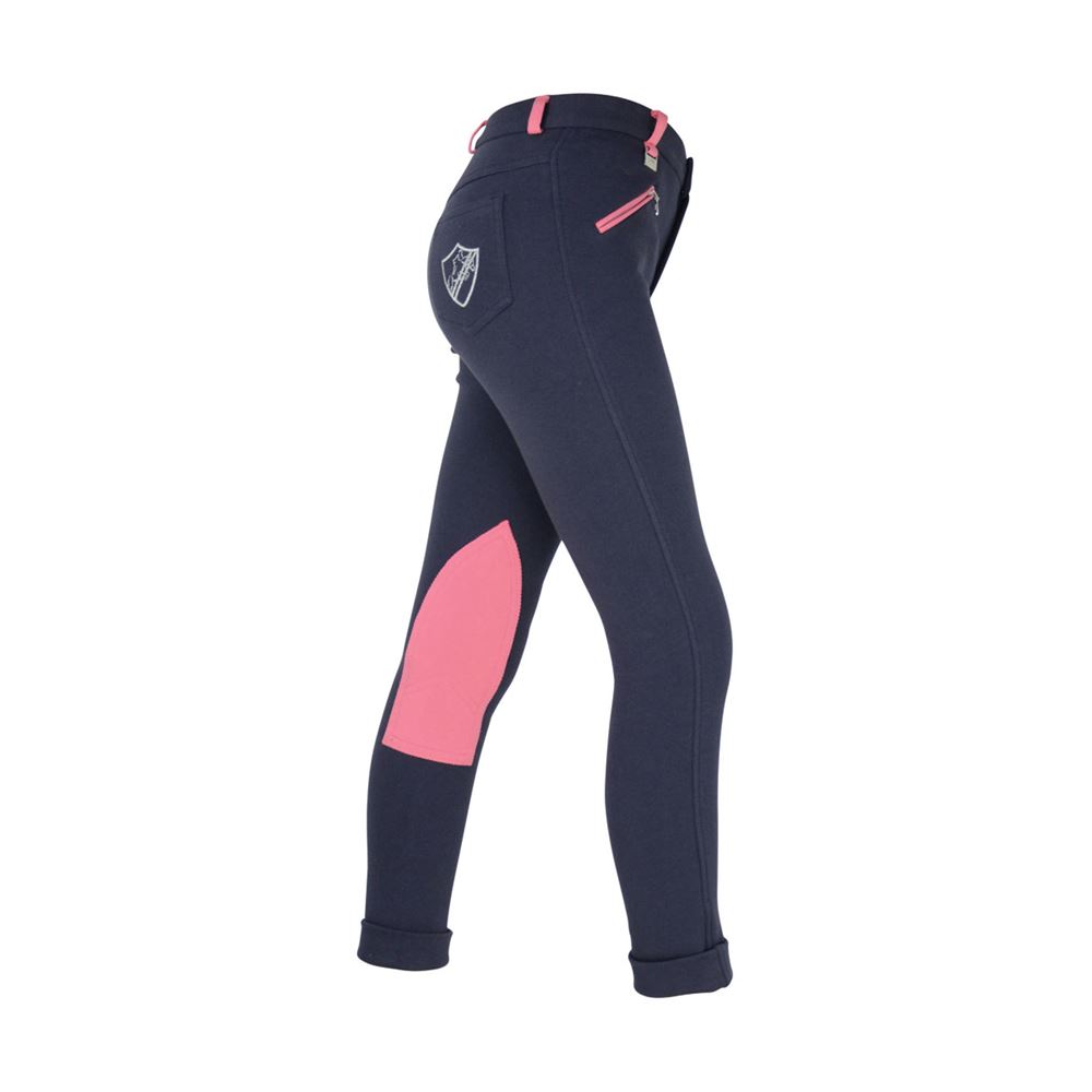 HyPERFORMANCE Belton Children's Jodhpurs (Navy/Pink)