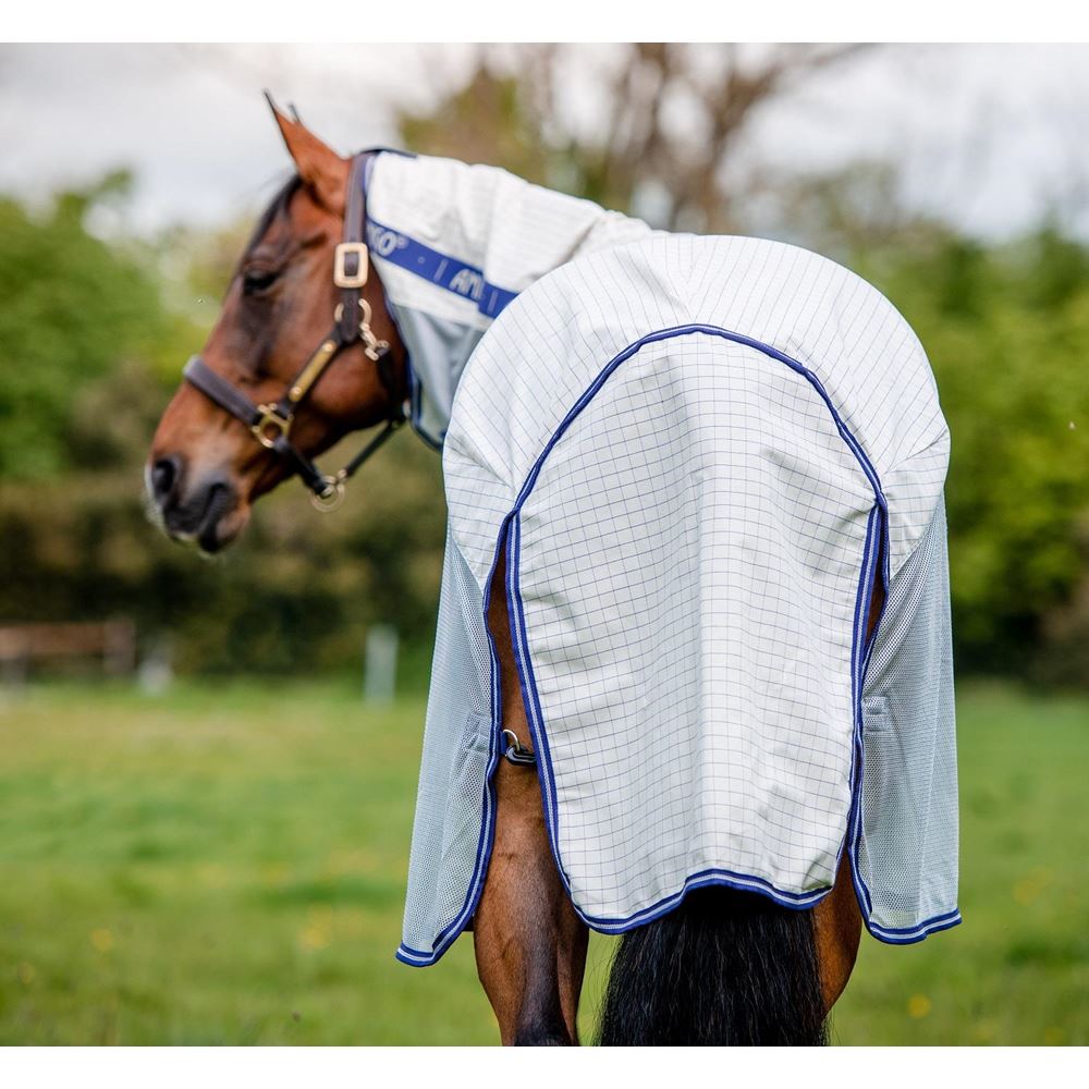 Horseware Amigo Airflow (Navy Check/Altanic Blue & Ivory)