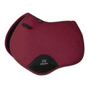Hy Sport Active Close Contact Saddle Pad (Vivid Merlot)