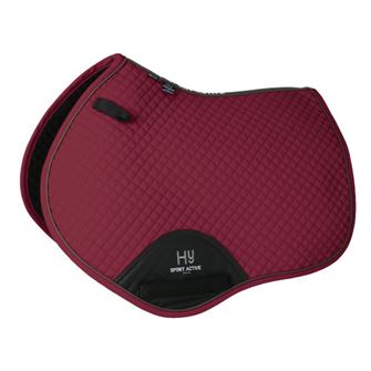 Hy Sport Active Close Contact Saddle Pad (Vivid Merlot)