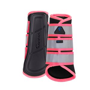 Shires NX-VIZ Brushing Boots (Pink)