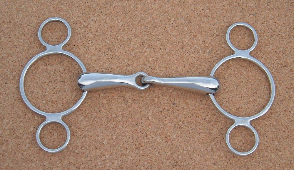 3 Ring Continental Jointed Snaffle
