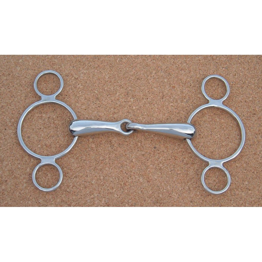 3 Ring Continental Jointed Snaffle