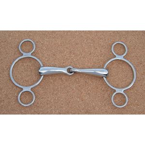 3 Ring Continental Jointed Snaffle