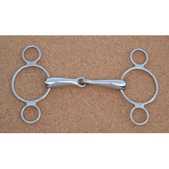 3 Ring Continental Jointed Snaffle