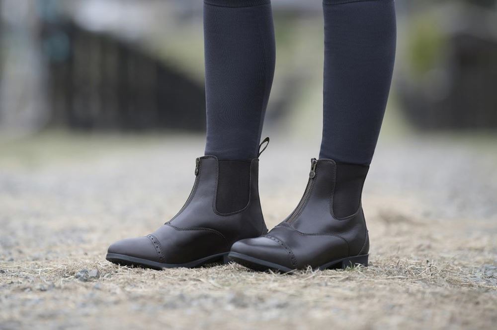 Dublin Foundation Children's Zip Paddock Boots II (Brown)