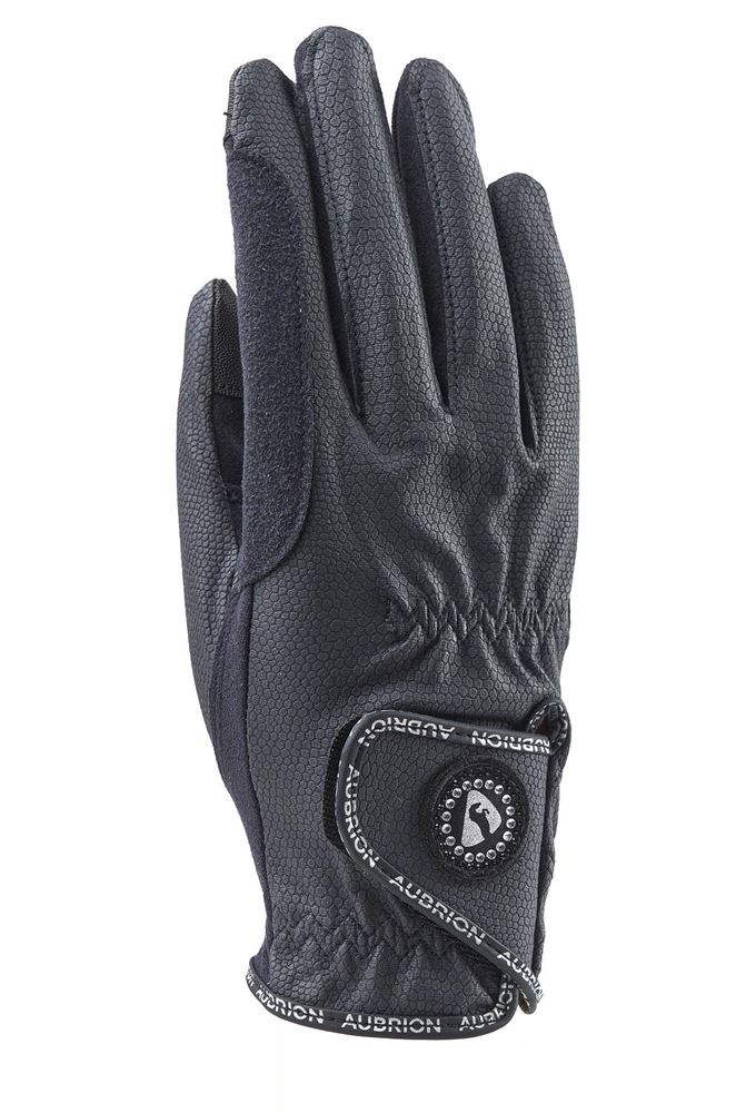 Shires Aubrion Aachen FlexFit Adults Riding Gloves (Navy)