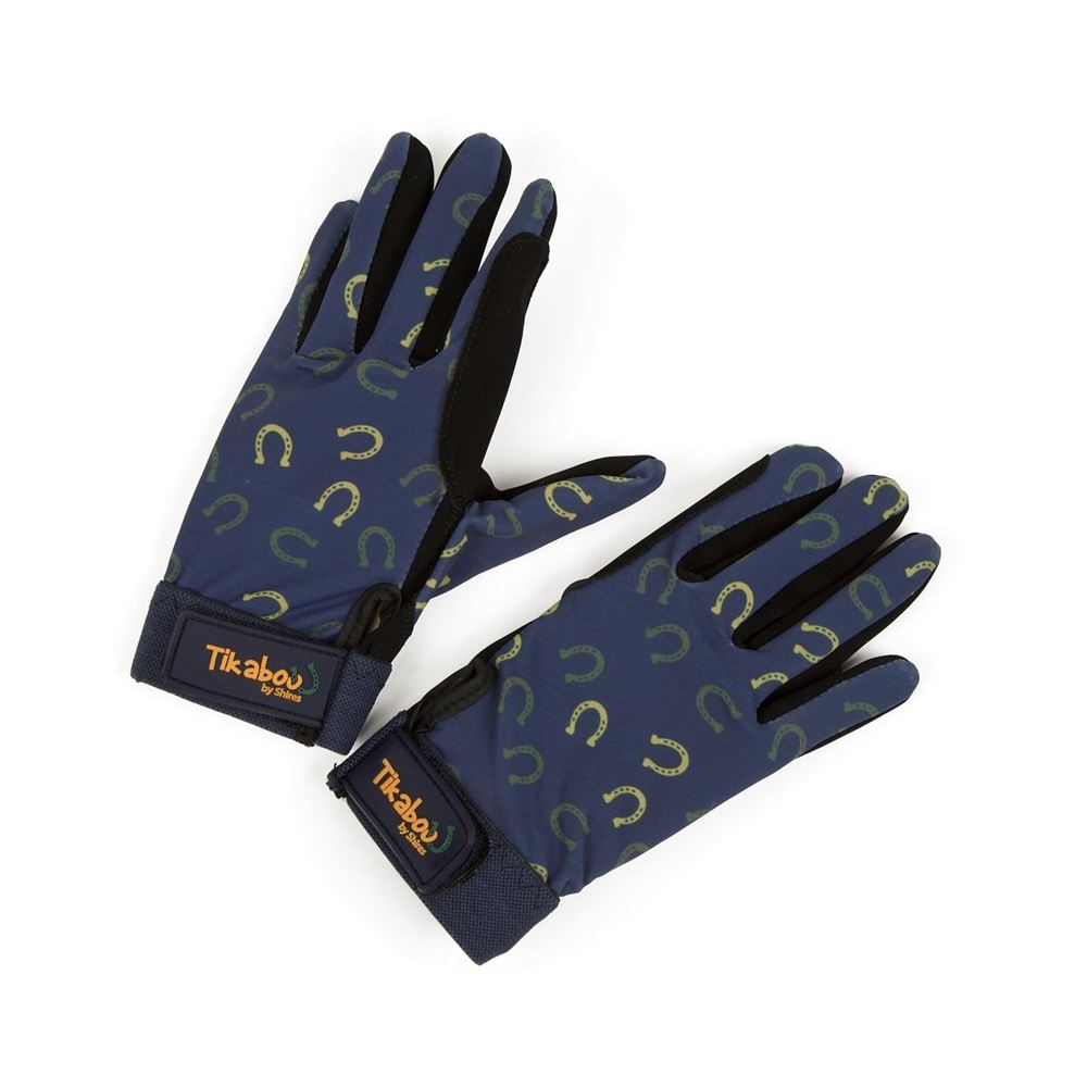 Shires Tikaboo Riding Gloves - Child (Horseshoe)
