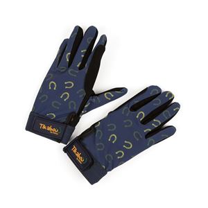 Shires Tikaboo Riding Gloves - Child (Horseshoe)
