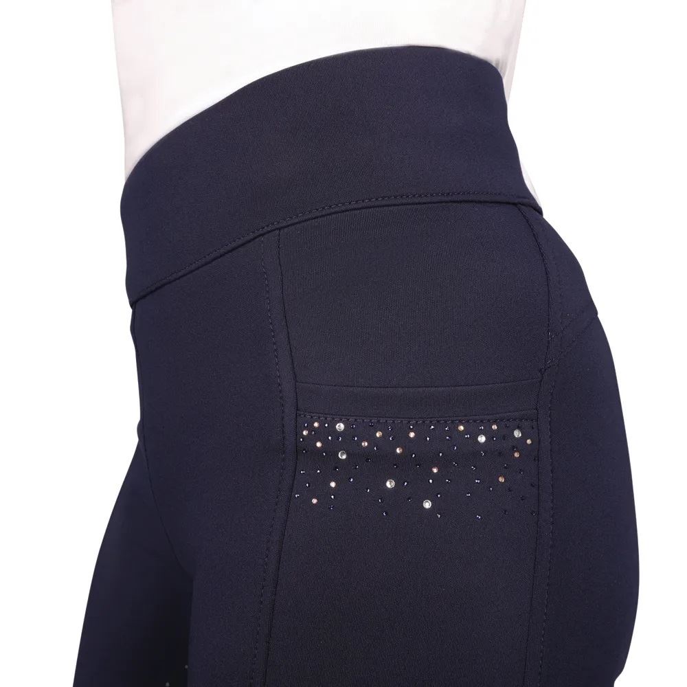 Hy Equestrian Roka Regal Ladies Riding Tights (Navy)