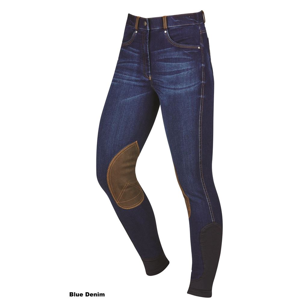 Dublin Shona Knee Patch Denim Ladies Breeches