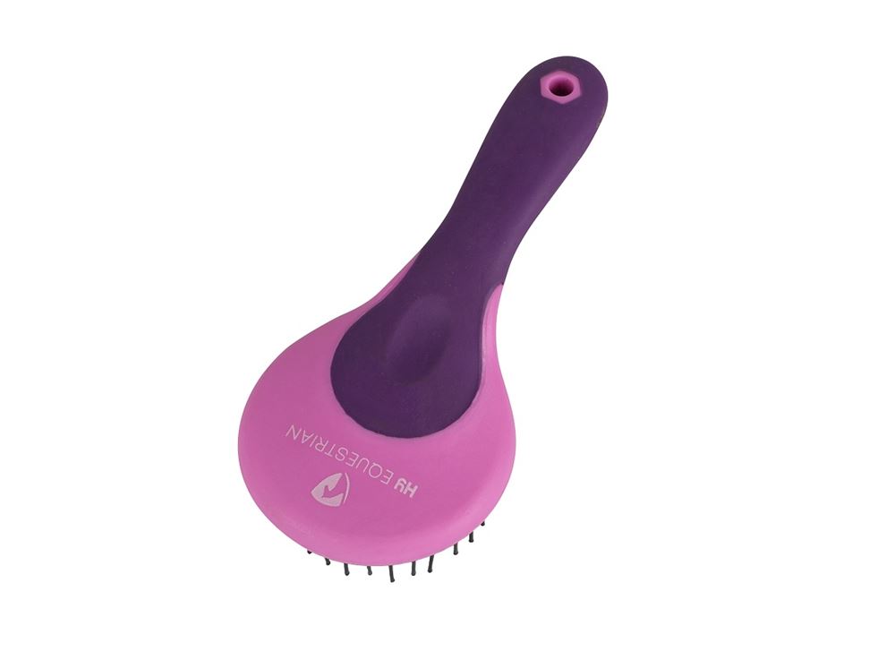 Hy Equestrian Pro Groom Mane & Tail Brush (Purple/Pink)