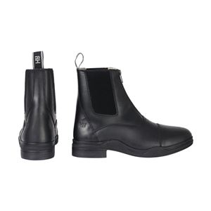 Hy Equestrian Fleece Lined Wax Leather Zip Jodhpur Boot