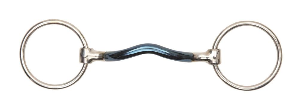 Shires Blue Sweet Iron Loose Ring with Mullen Mouth
