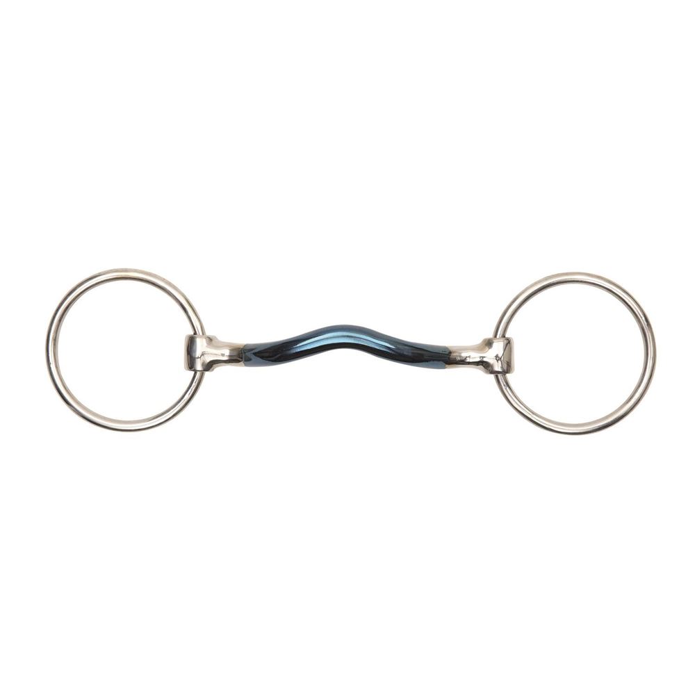 Shires Blue Sweet Iron Loose Ring with Mullen Mouth