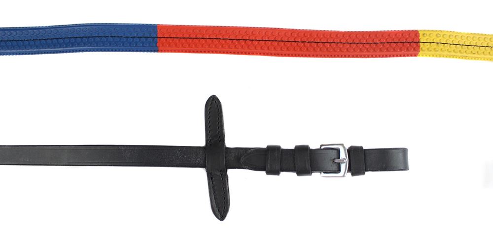 Gallop Rainbow Rubber Reins