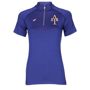 Shires Aubrion Team Ladies Short Sleeve Base Layer (Navy)