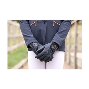 Hy Equestrian Cadiz Children’s Riding Gloves - Child (Navy)