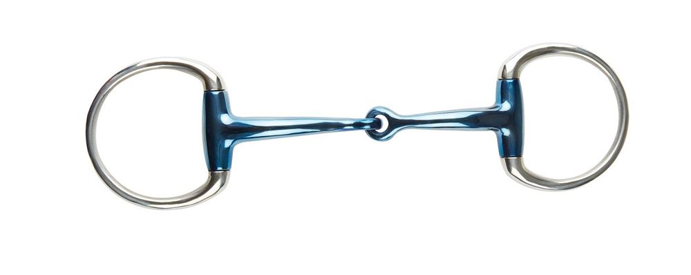 JP Korsteel Blue Steel Jointed Eggbutt Snaffle Bit