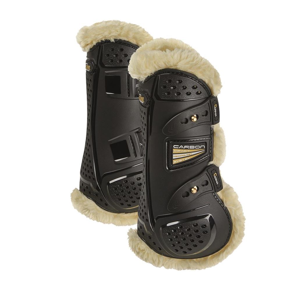 Shires ARMA OXI-ZONE Supafleece Tendon Boots (Black)