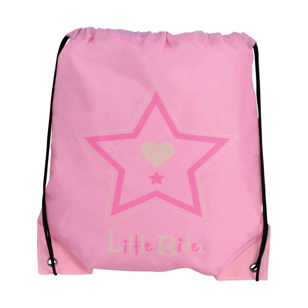 Riding Star Drawstring Bag by Little Rider (Begonia Pink)