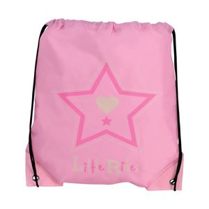 Riding Star Drawstring Bag by Little Rider (Begonia Pink)