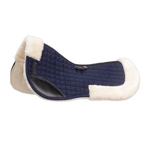 Shires Arma Deluxe Cotton Half Pad (Navy/Natural)