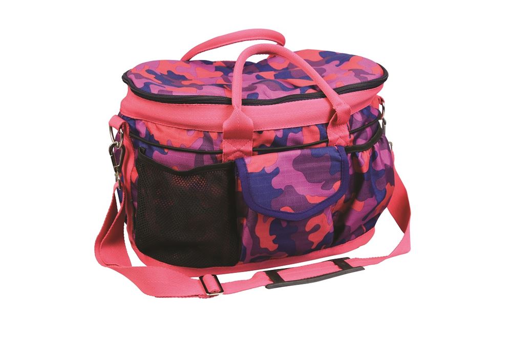 Hy Equestrian DynaForce Grooming Bag (Raspberry/Navy)