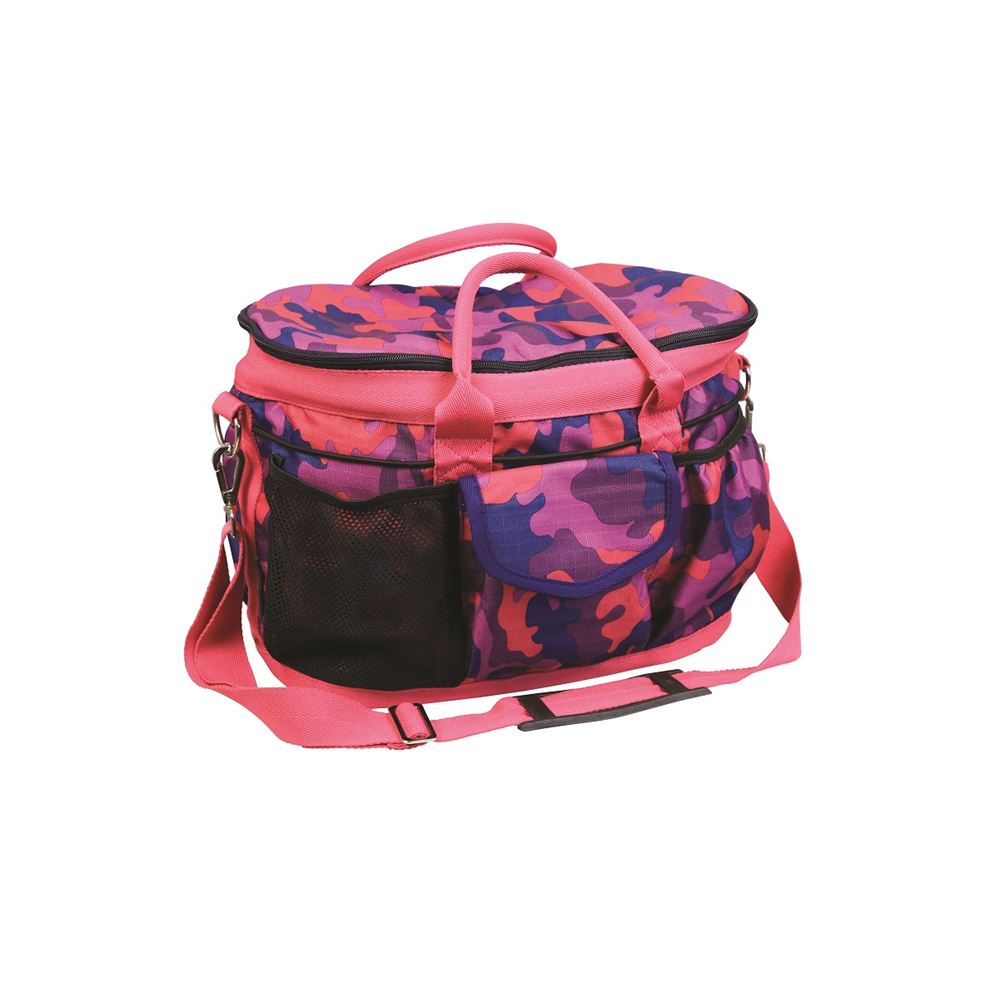 Hy Equestrian DynaForce Grooming Bag (Raspberry/Navy)