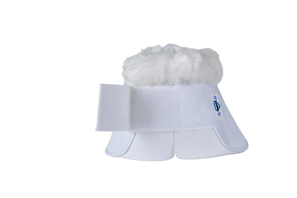 Weatherbeeta Tough-Tec Impact Fleece Trim Bell Boot (White)