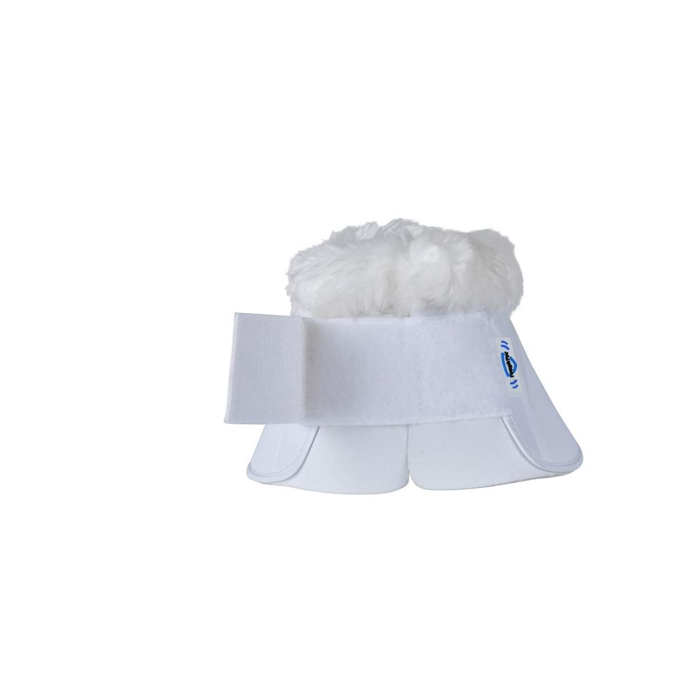 Weatherbeeta Tough-Tec Impact Fleece Trim Bell Boot (White)