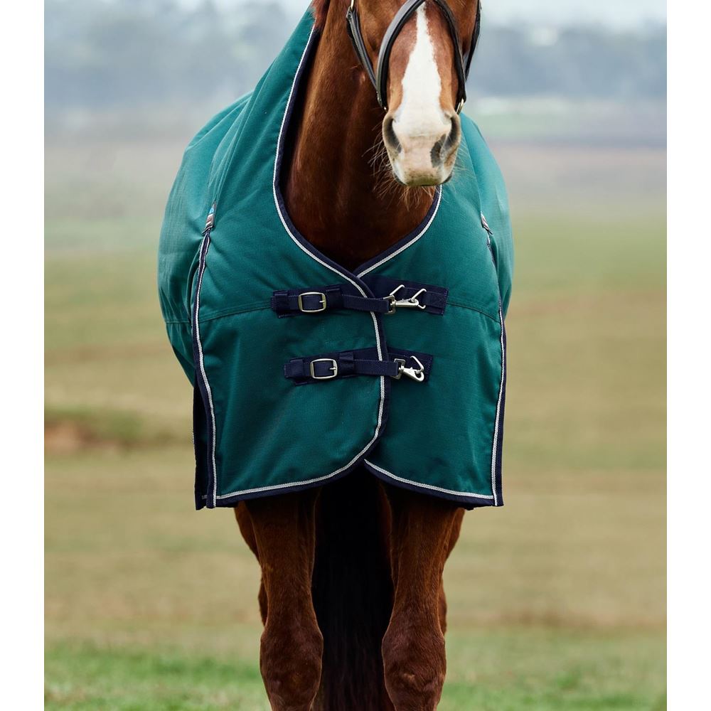 Weatherbeeta Comfitec Plus Dynamic Turnout High Neck - 220g (Forest Green/Navy)