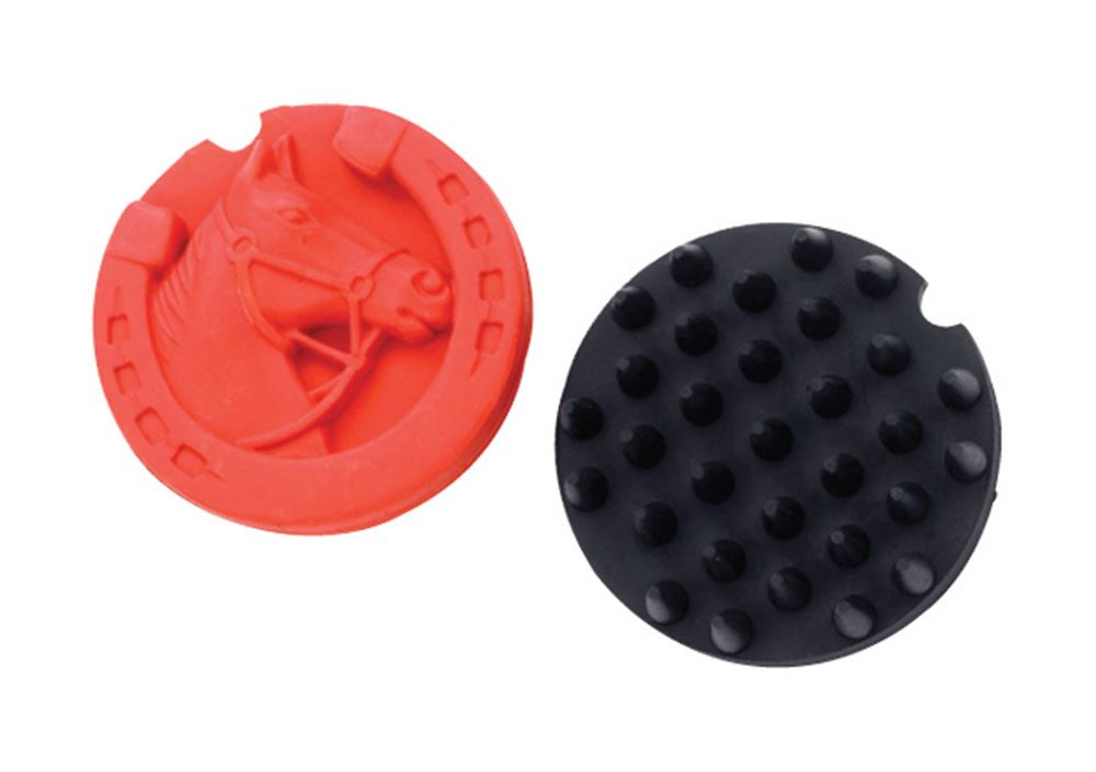 Lincoln Horse Head Rubber Curry Comb