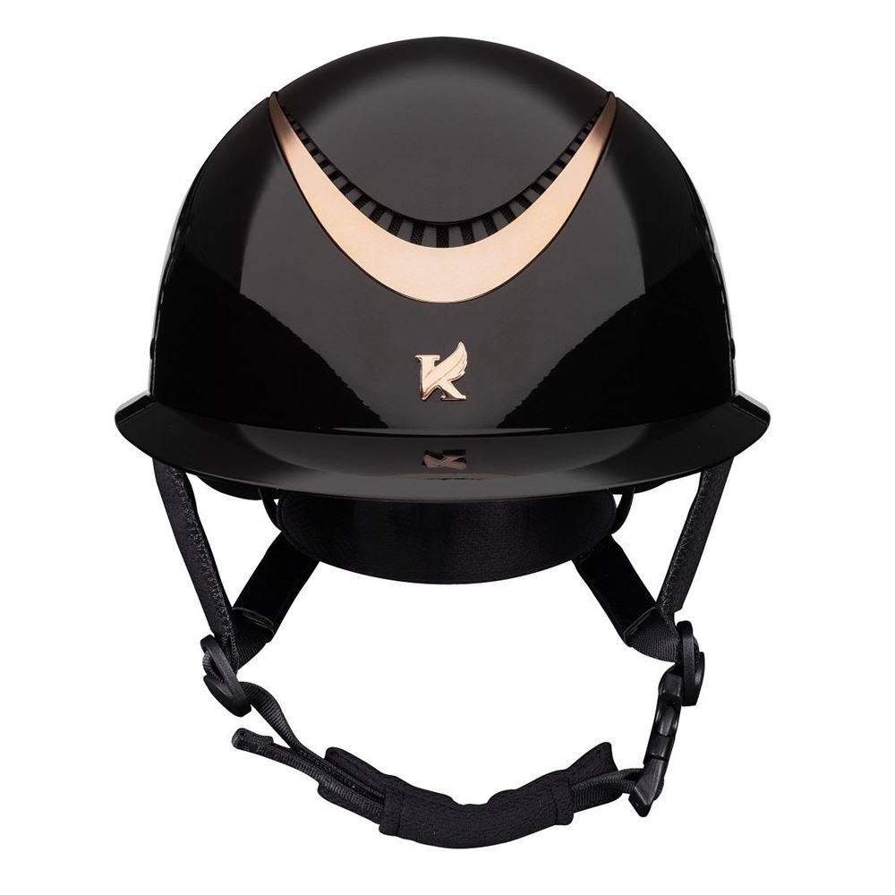 Shires Karben Alina Ellipse Riding Hat 52-54 (Black/Rose Gold)