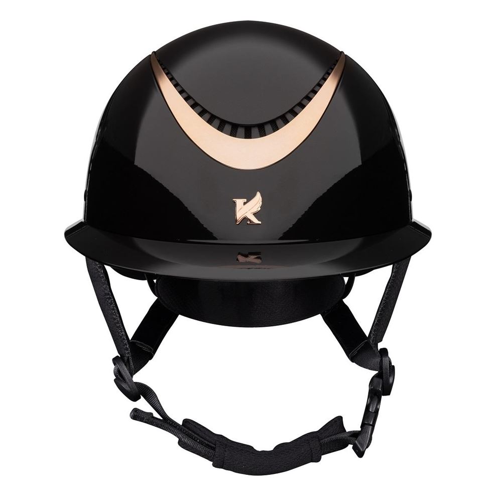 Shires Karben Alina Ellipse Riding Hat 52-54 (Black/Rose Gold)