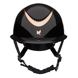 Shires Karben Alina Ellipse Riding Hat 52-54 (Black/Rose Gold)