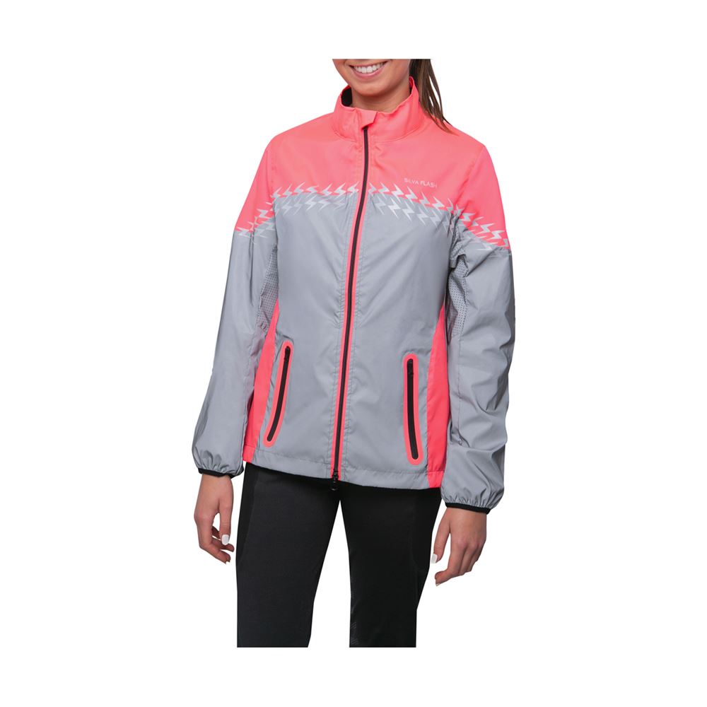 Hy Equestrian Silva Flash Lightweight Duo Reflective Jacket (Pink/Reflective Silver)