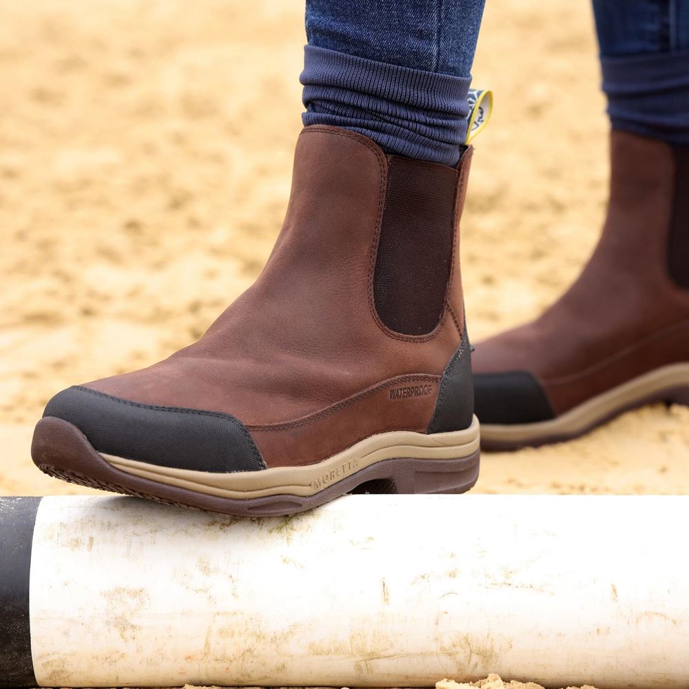 Shires Moretta Genoa XGrip Jodhpur Boots (Brown)