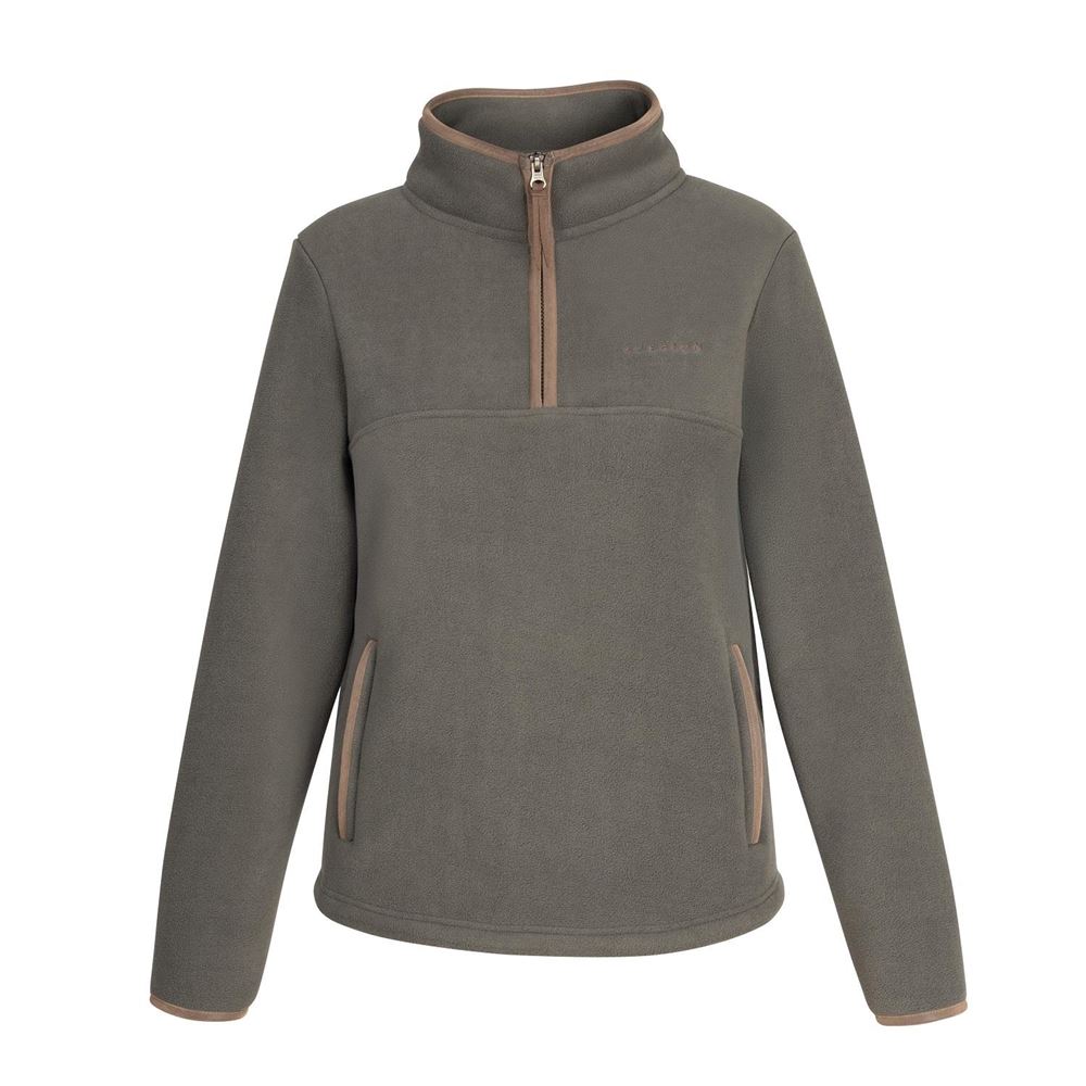 Shires Aubrion Core Ladies Half Zip Fleece (Green)