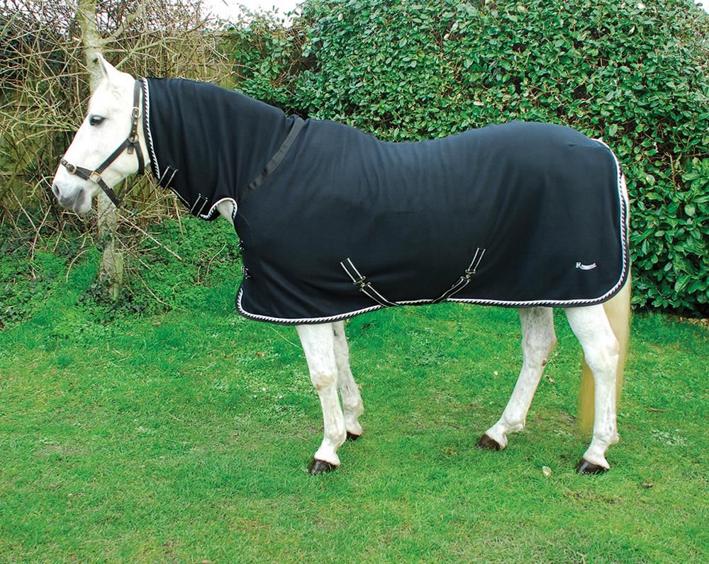 Rhinegold Full Neck Combo Fleece Rug (Black)